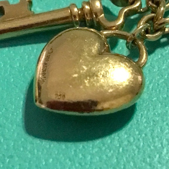 Tiffany & Co. Lock and Skeleton Key Heart Charm - Picture 6 of 8